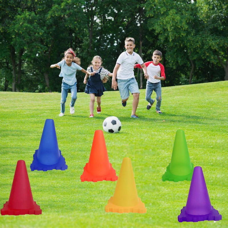 Aykzaqe Outdoor Toys for Kids Ages 4-8 Cones Bead Bags Tossing Rings Games Ring Toss Party Carnival Backyard Games for Kids Obstacle Course for Kids Toddler Outdoor Toys for Toddlers 3-5 - Image 4